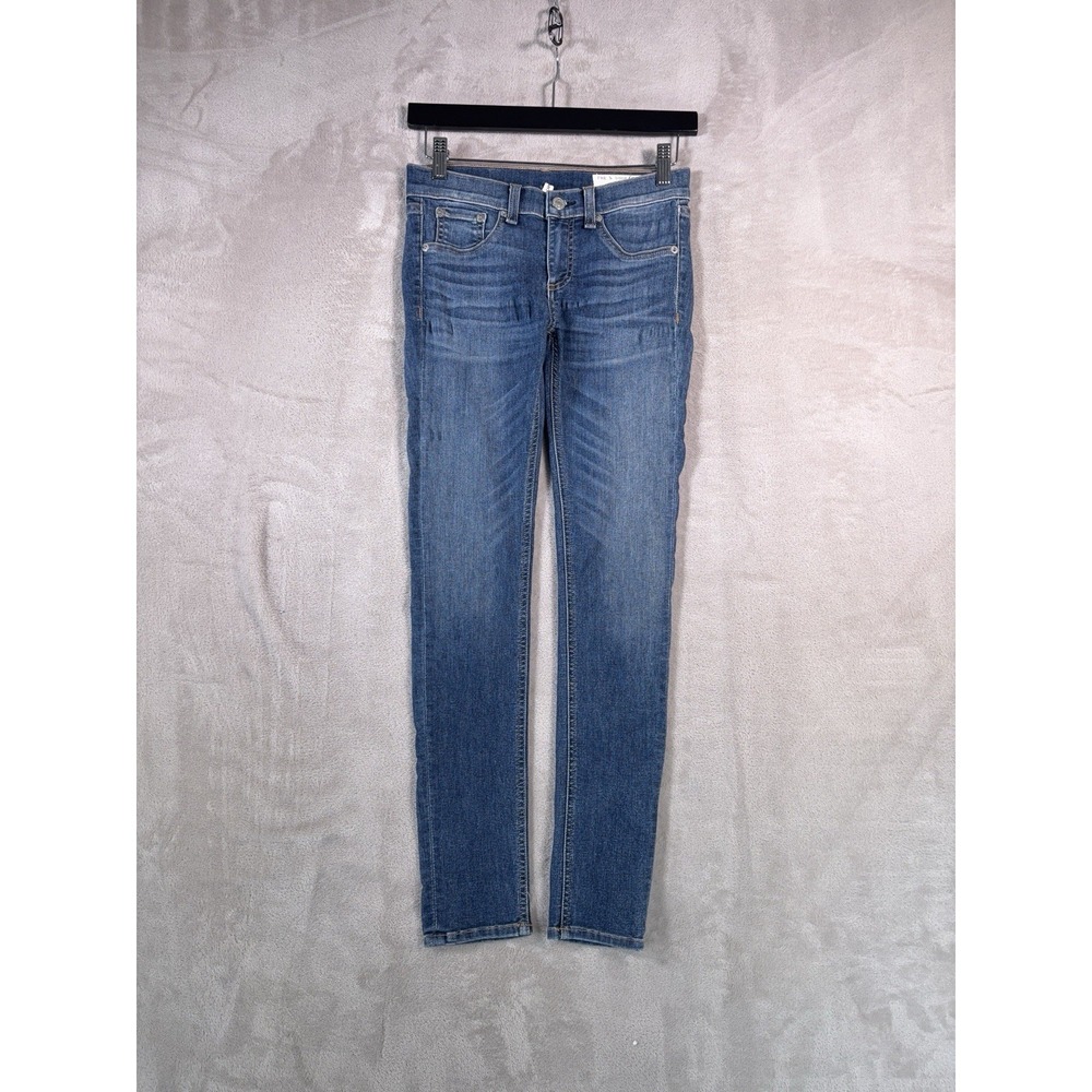 rag & bone Jeans Womens Size 26x27 Blue Wash Skinny Stretch Designer Denim